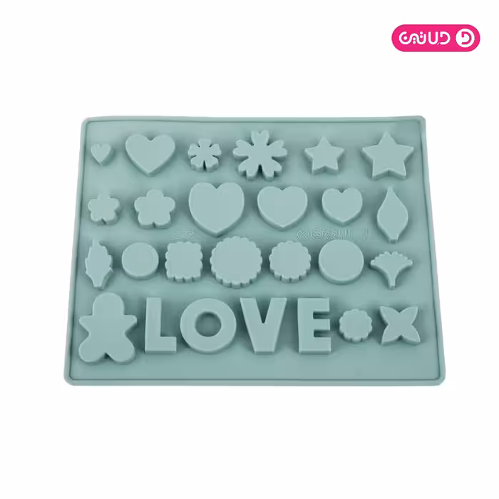 قالب سیلیکون ویژه قلب ستاره و لاو 26 خانه