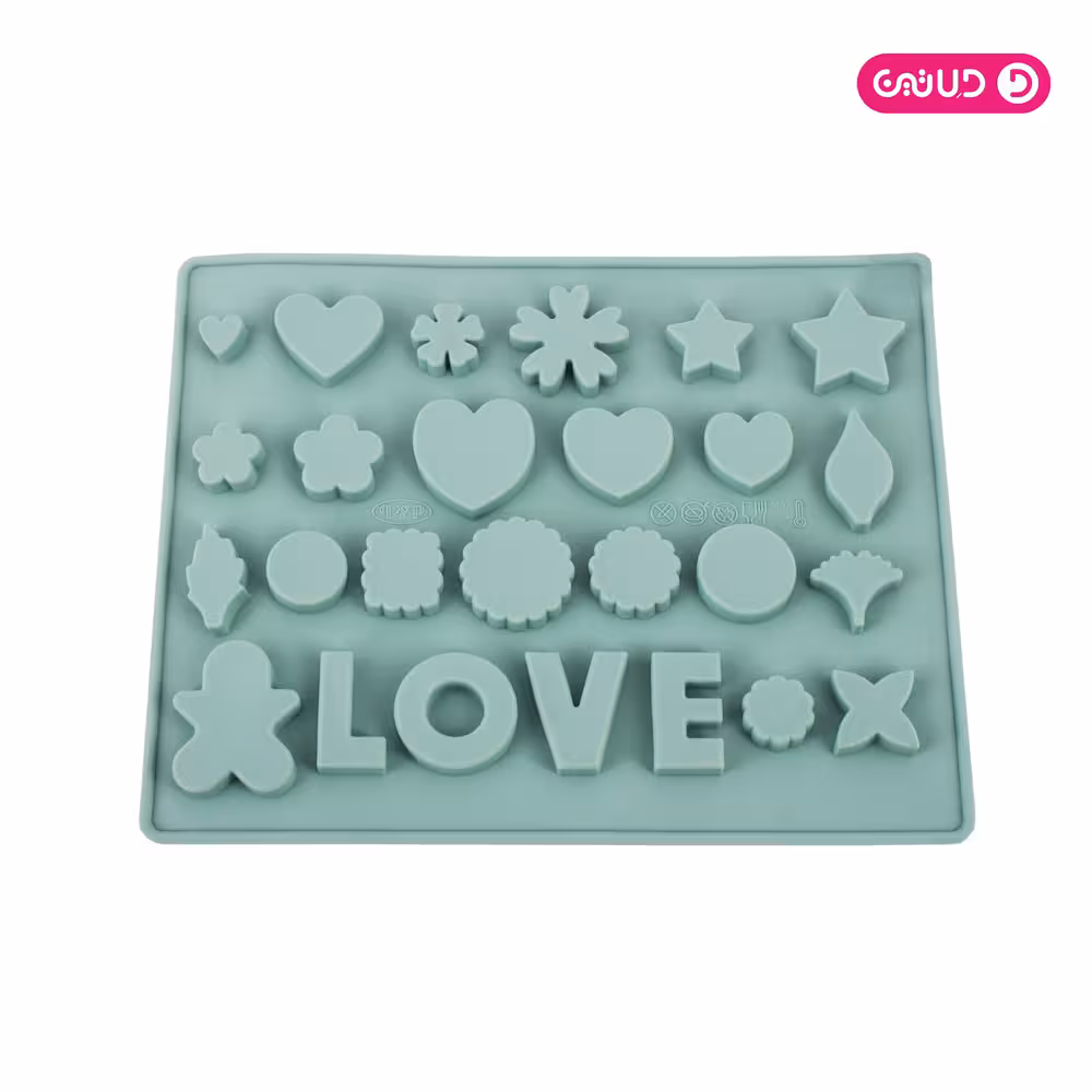 قالب سیلیکون ویژه قلب ستاره و لاو 26 خانه