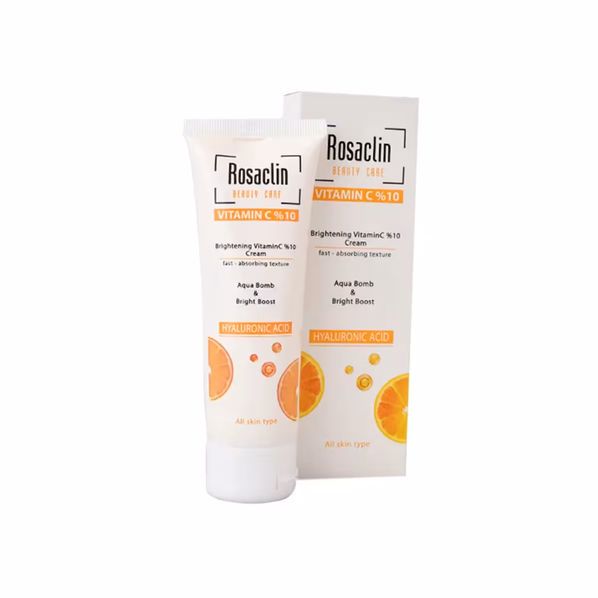 ژل کرم آبرسان و روشن کننده حاوی 10 درصد ویتامین سی رزاکلین ـ Hydrating and brightening cream gel containing 10% of Rosaclin vitamin Cـ رزاکلین