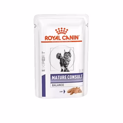 پوچ گربه بالغ مدل Mature Consult Balance رویال کنین 85 گرم
