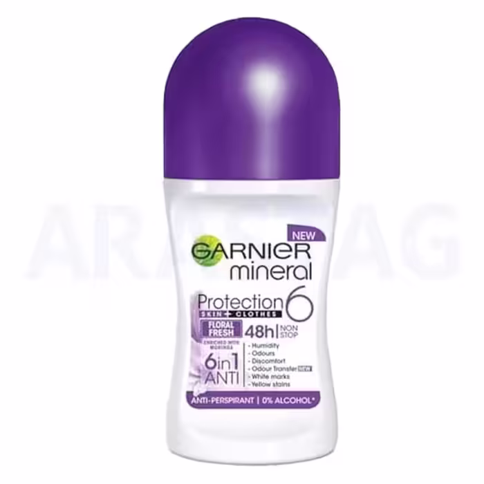 مام رولی زنانه گارنیر 6in1 مدل Protection 6 ماندگاری 48 ساعته حجم 50 میلی