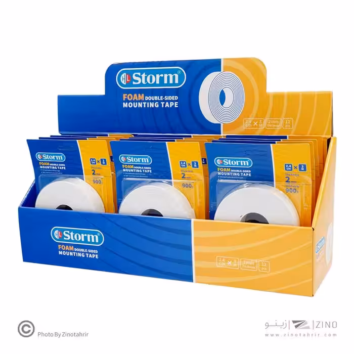 XXXچسب دوطرفه2میل فوم 2/4 سانت3متری استورم کدHL-102138