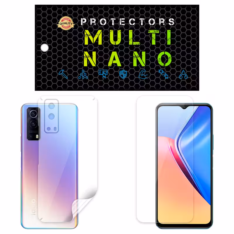 محافظ صفحه نمایش مولتی نانو مدل X-SFT مناسب برای گوشی موبایل ویوو iQOO Z3 به همراه محافظ پشت | کالا برتری