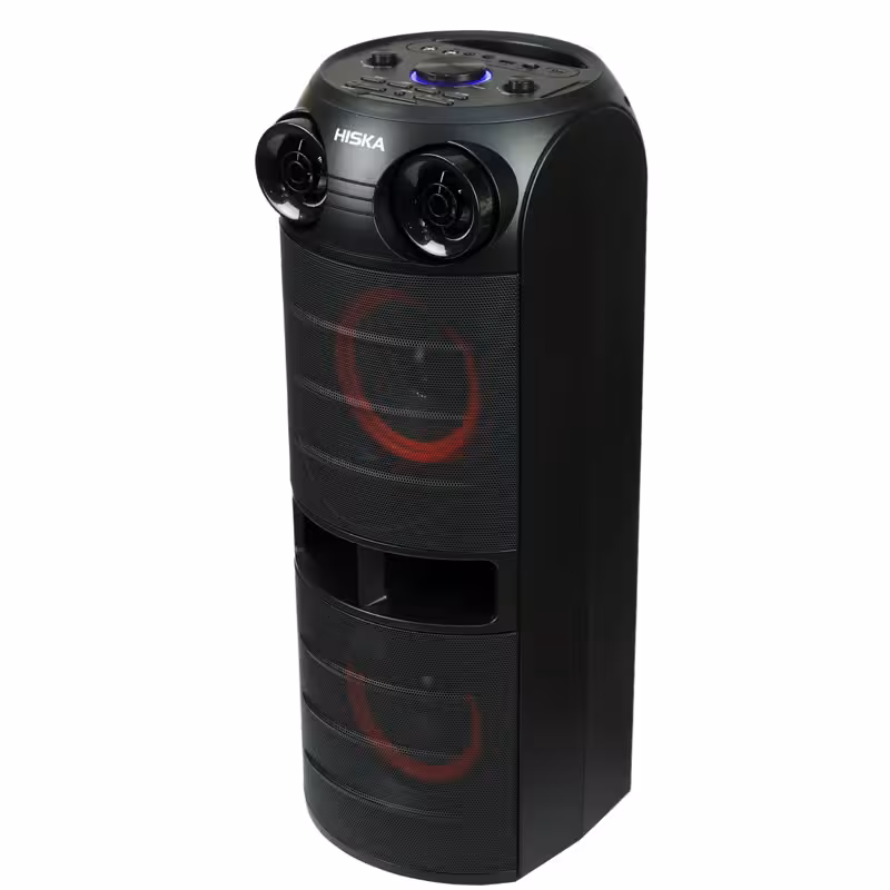 اسپیکر چمدانی هیسکا مدل Hiska Party Box 1002   میکروفون