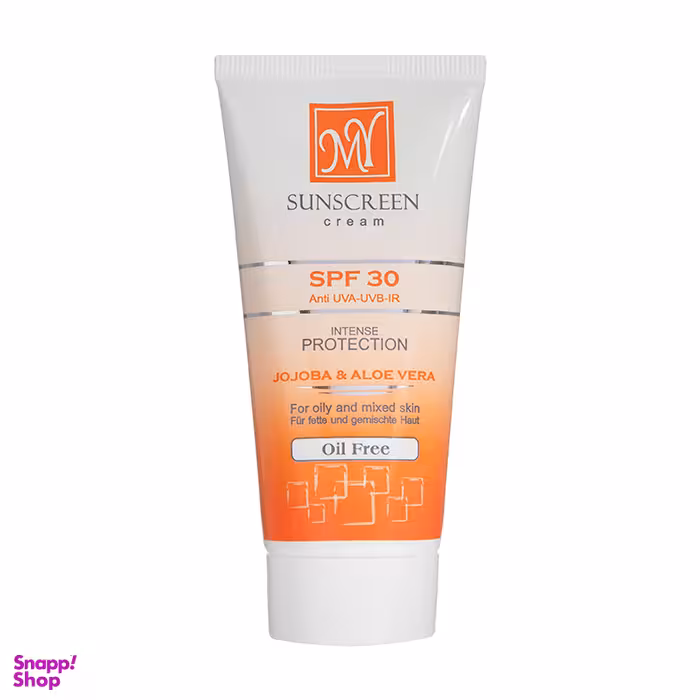کرم ضد آفتاب فاقد چربی مای (My) با SPF30 حاوی Jojoba & Aloe vera مناسب پوست چرب و مختلط بی رنگ حجم 50 میلی لیتر