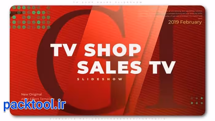 دانلود پروژه افتر افکت اسلایدشو فروش محصولات TV Shop Sales Slideshow - پک تول