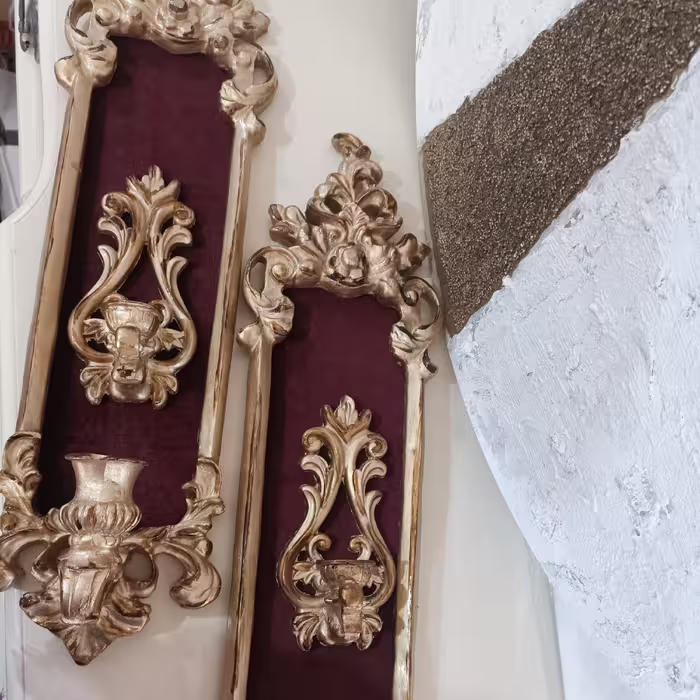 دیوار کوب مخملی 