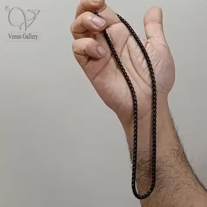 زنجیر استیل مردانه مدل ویتالی رنگ ثابت کد 9723