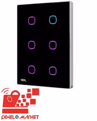 کلید لمسی هوشمند شش پل سری iTouch برند HDL