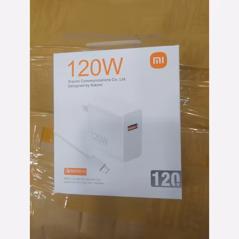 شارژر 120 وات شیائومی اصلی و اورجینال کله شارژ بهمراه کابل زیر قیمت بازار