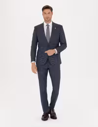 کت و شلوار مردانه سرمه ای پیرکاردین - فروشگاه لباس شهرمون