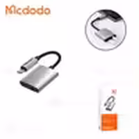 تبدیل Type C اتصال همزمان هندزفری و شارژر Mcdodo CA-5050 Audio Adapter Type C توان 60 وات