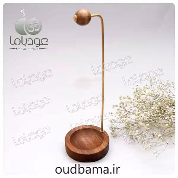 جا عود شاخه ای چوبی وارونه برعکس گرد