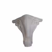 پایه مبل 12 سانتی رنگ سفید بسته 4 عددی