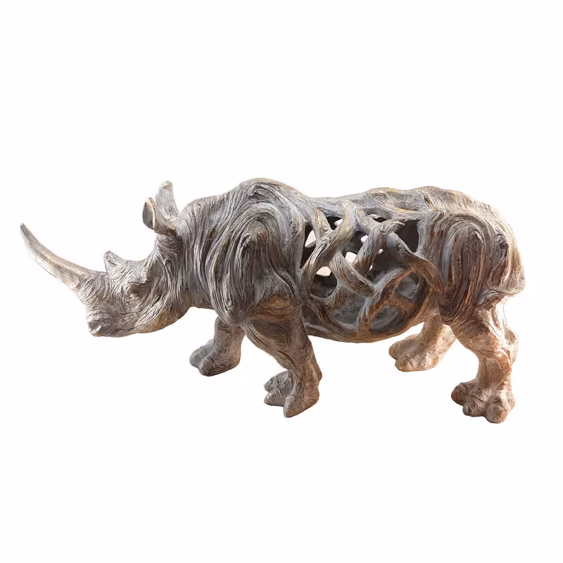 مجسمه کرگدن آنتیک کد 467