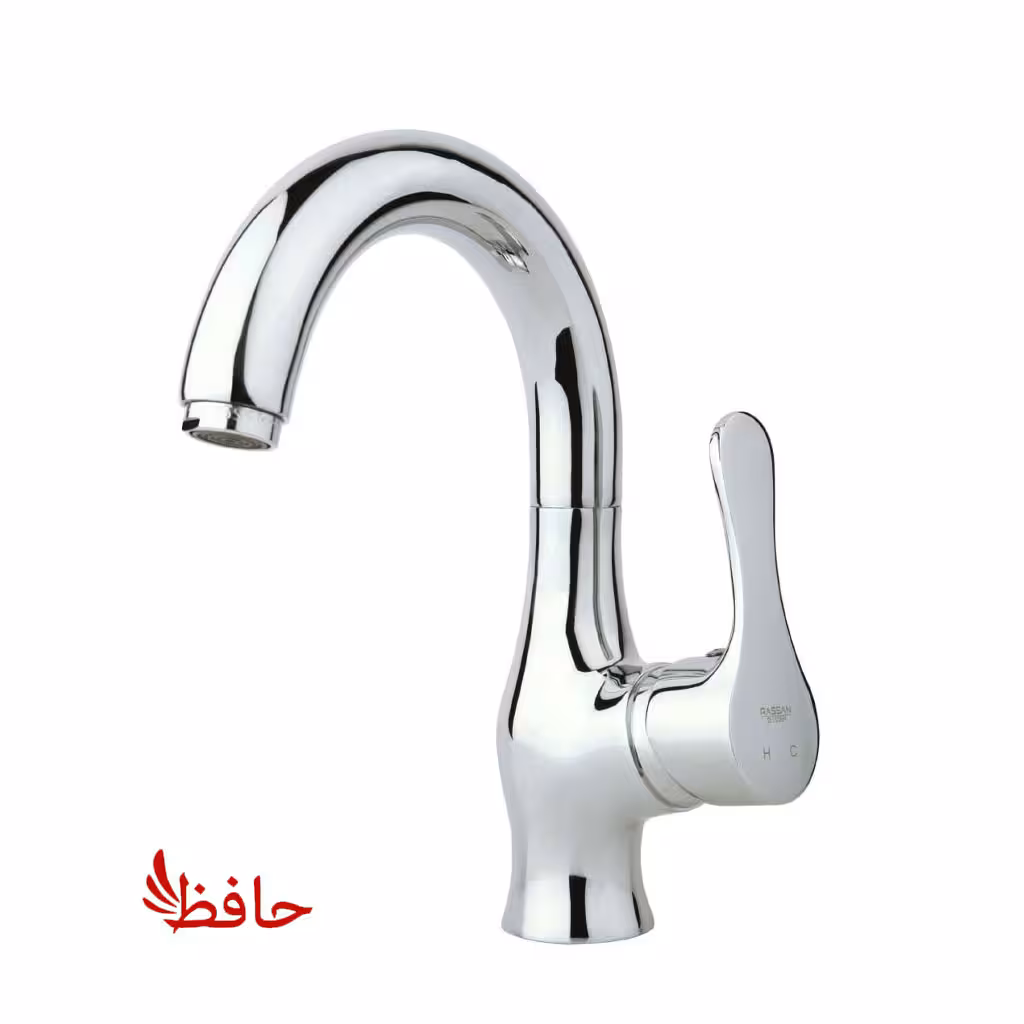 شیر روشویی متحرک راسان مدل صدف کروم