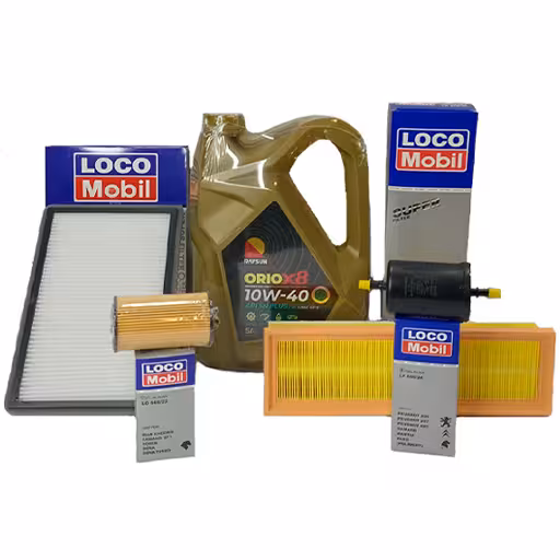 خرید پکیج تعویض روغن دنا EF7 ریسان با صافی بنزین (طلایی) | اتوموبی