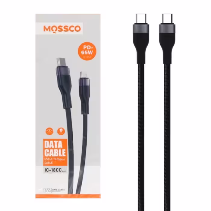 کابل تبدیل USB-C به USB-C، فست شارژ، مدل IC-18CC، برند مسکو