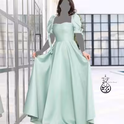 پیراهن مهمانی زنانه ساتن مدل نبات