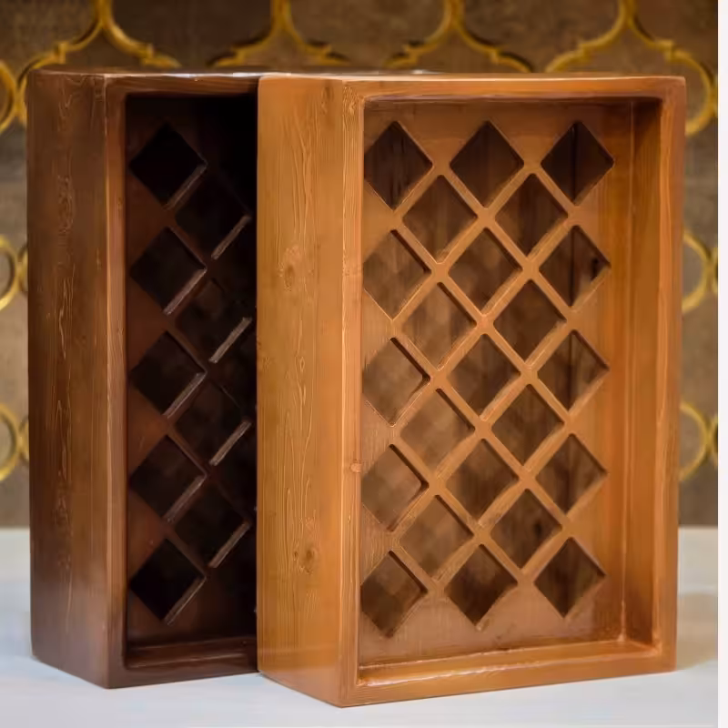 استند تیارا عمده  مدل 06 رنگ فندقی 5 عددی شاتوت (پس کرایه)