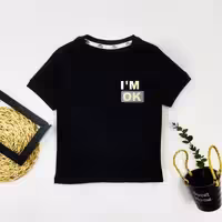 تیشرت مشکی پسرانه OK کد 10393
