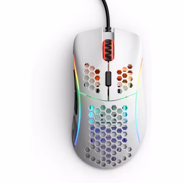 ماوس مخصوص بازی گلوریس  رنگ سفیدبراق   Glorious Model O Gaming Mouse