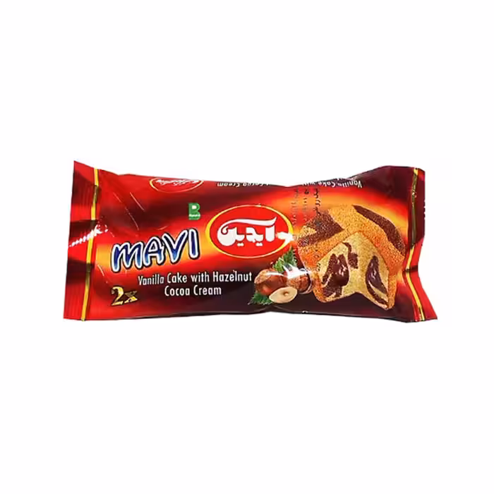 کیک دو قلوی مغز دار ماوی آیدین 70 گرمی