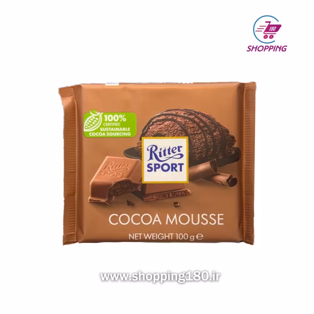 شکلات ریتر اسپرت مغز کاکائو 100 گرم