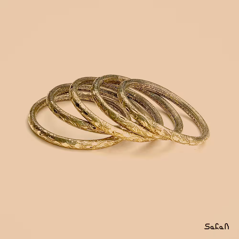 النگو برنجی گرد ست 5تایی