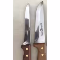 ست 2 عددی چاقو قصابی سولینگن آلمان | تیغه فولاد ضدزنگ جرمانی | دسته چوبی مقاوم | مناسب گوشت و استیک