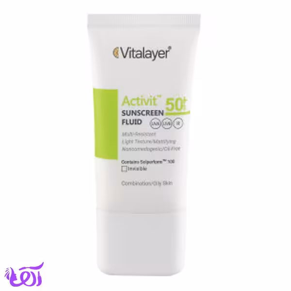 کرم ضد‌آفتاب فلوئیدی ویتالیر مدل ACTIVIT حجم 50ML