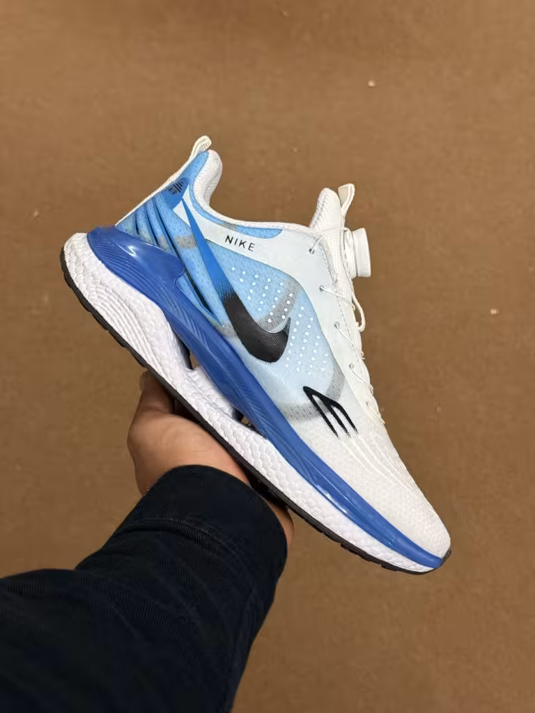 کتونی نایک تونلی سفید آبی ( 1547 )