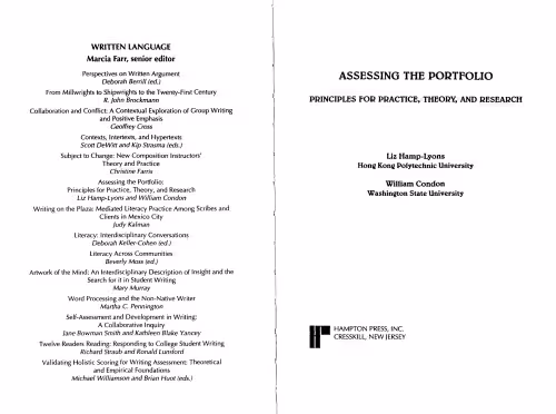 خرید و دانلود نسخه کامل کتاب Assessing the Portfolio: Principles for Practice, Theory, and Research (Written Language)