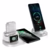 استند شارژر 7 کاره محصولات اپل (7in1/30w) Wireless Charger Stand سفید