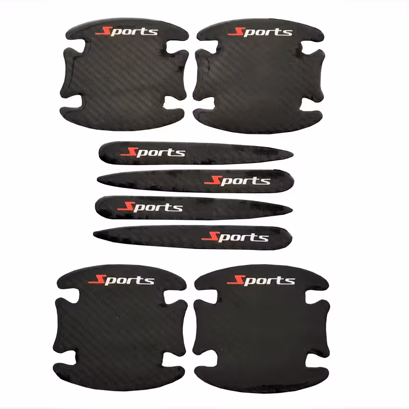 ضربگیر درب خودرو مدل CAR-SPORT به همراه محافظ زیر دستگیره درب خودرو بسته 8 عددی | کالا مکس