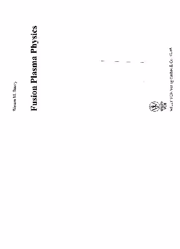 خرید و دانلود نسخه کامل کتاب Fusion Plasma Physics