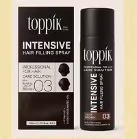 اسپری پرپشت کننده مو تاپیک رنگ قهوه ای متوسط شماره 03 120ml