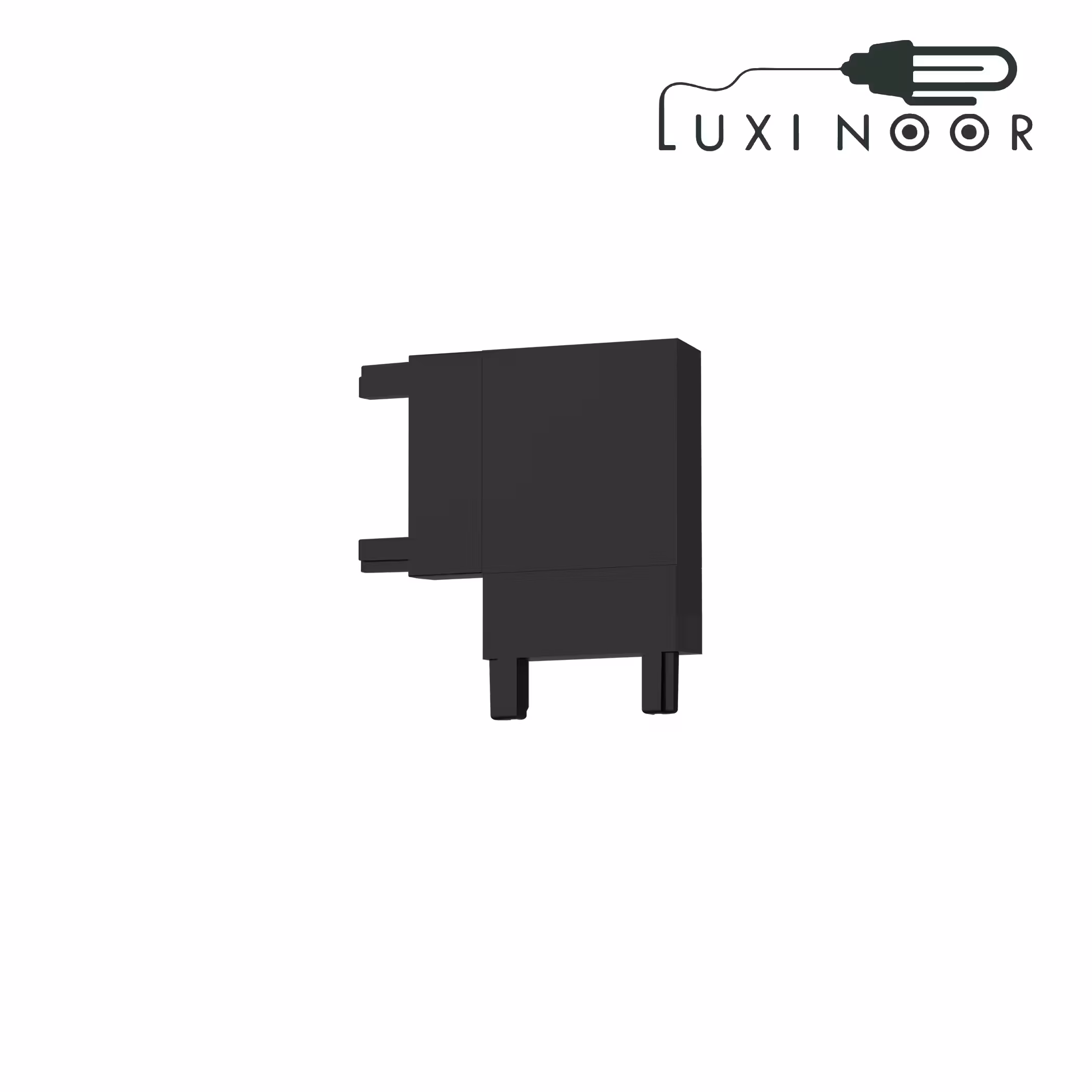 کانکتور ریل مگنتی 90 درجه سقفی روکار اسلیم شعاع کد SH-T26-A-L