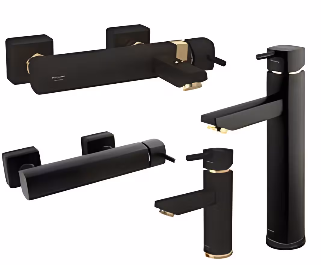 ست شیرالات شودر مدل یونیک مشکی