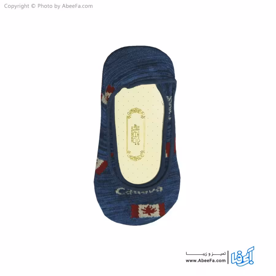 جوراب کالج مدل AF1133-A آبی دودی