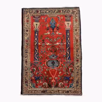 فرش قدیمی دستبافت دو متری طرح محرابی کد 40203100