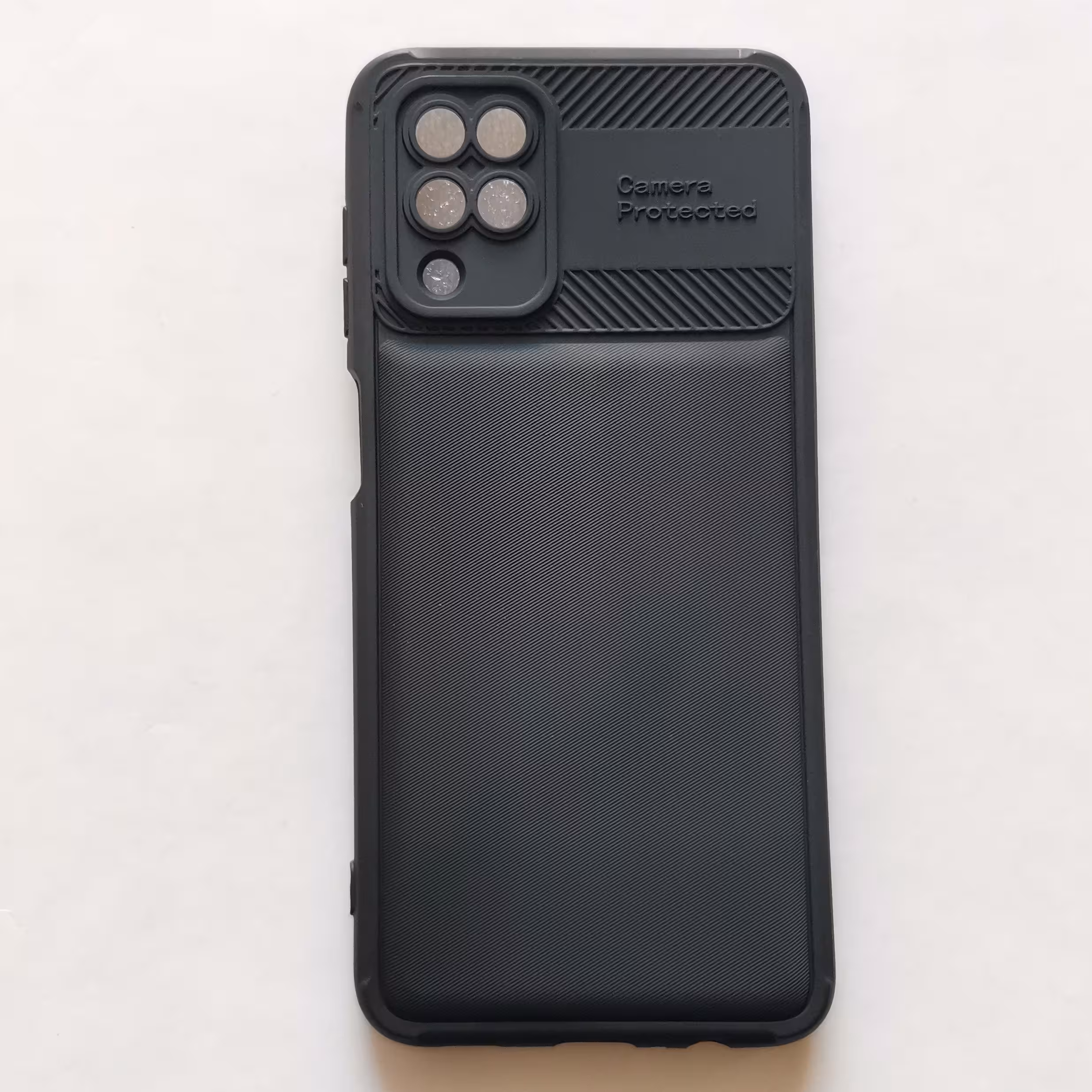 قاب ژله ای کربنی درجه یک محکم مشکی گوشی سامسونگ A12 و M12