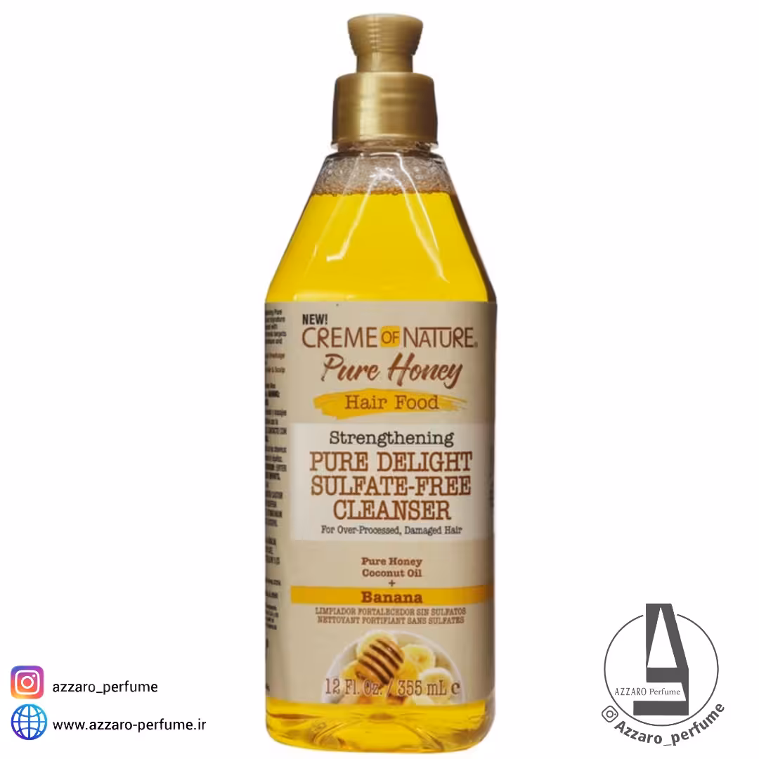 محلول پاک کننده کف سر نیچر CREME OF NATURE حجم 355 میل