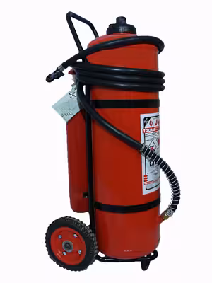 کپسول آتش نشانی 75 کیلوگرمی پودر و گاز بالن بغل توچال