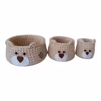 ارگانایزرکودک طرح خرسی مدل تریکو کد BEAR-02 مجوعه 3 عددی