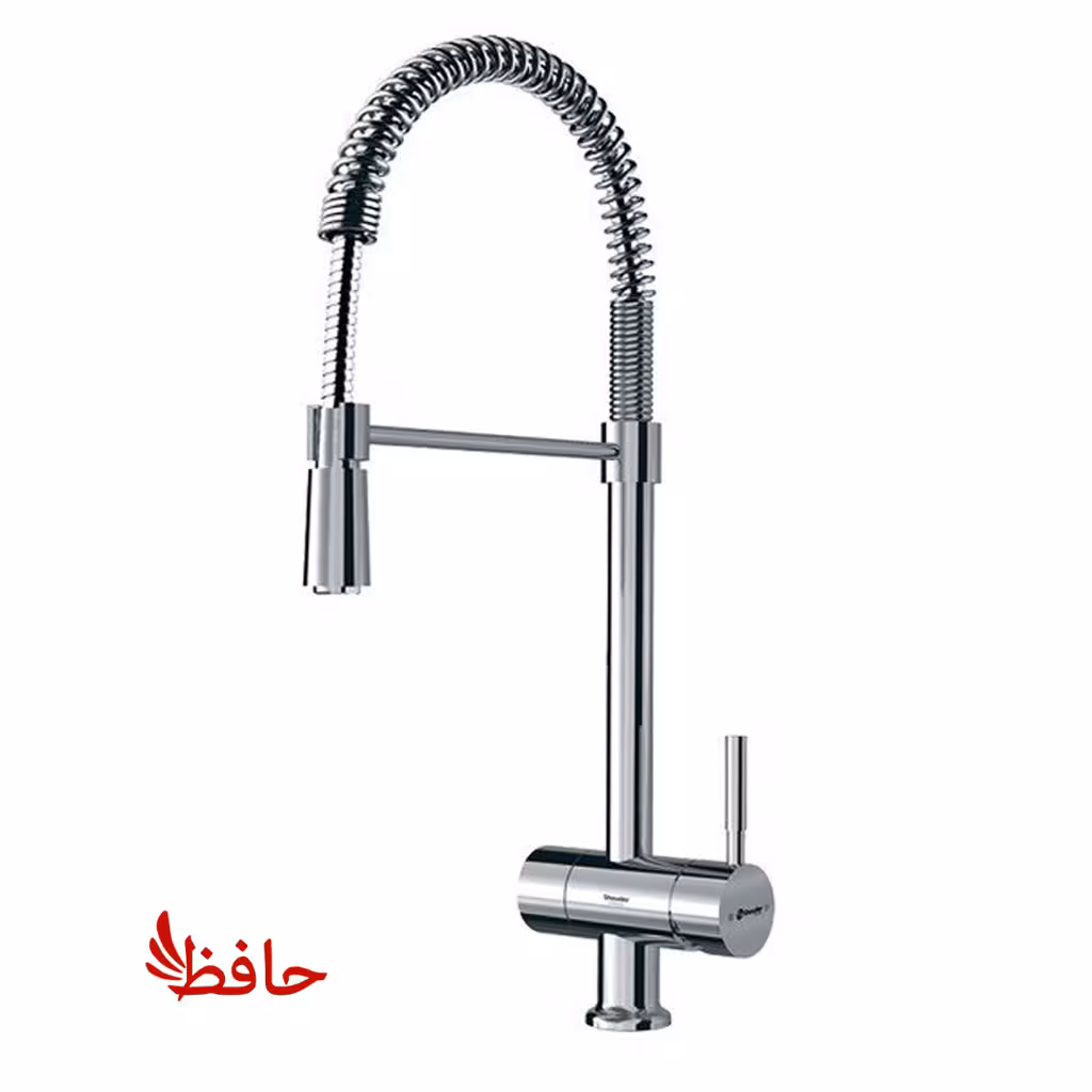 شیر ظرفشویی فنری دومنظوره شودر مدل آلستر کروم