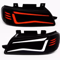 چراغ جلو اسپرت پژو 405 SLX مدل Camaro مولتی کالر (ریموت دار) بدون موتور دو عددی