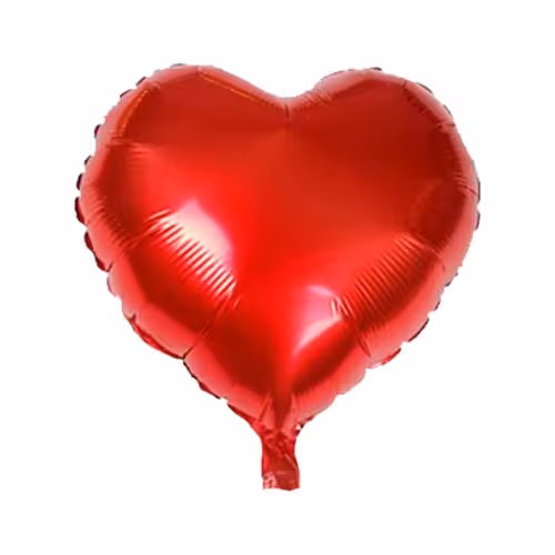 بادکنک فویلی قلب 16 اینچ قرمز کارتی