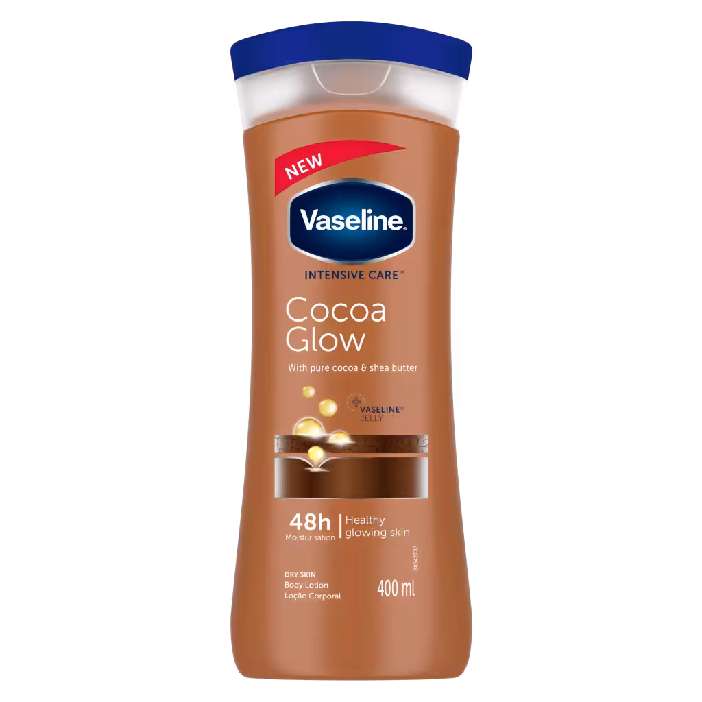 لوسیون بدن وازلین Vaseline مدل Cocoa Glow حجم 400 میل