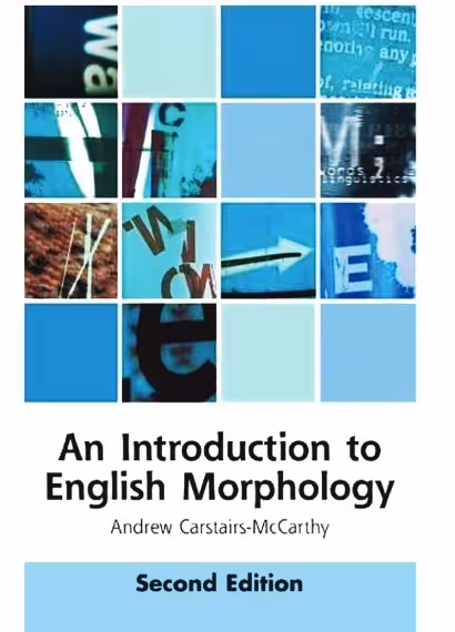 کتاب An introduction to English morphology: words and their structure